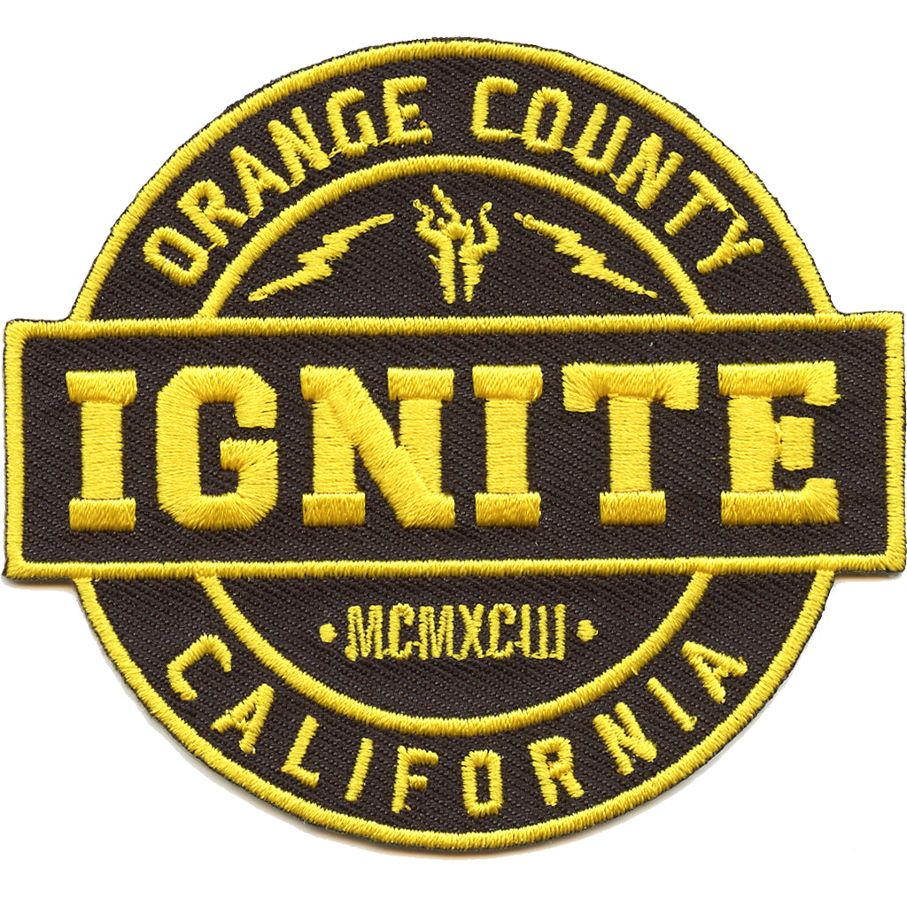Ignite "Logo (Yellow)" -  Embroidered Patch (Die Cut)
