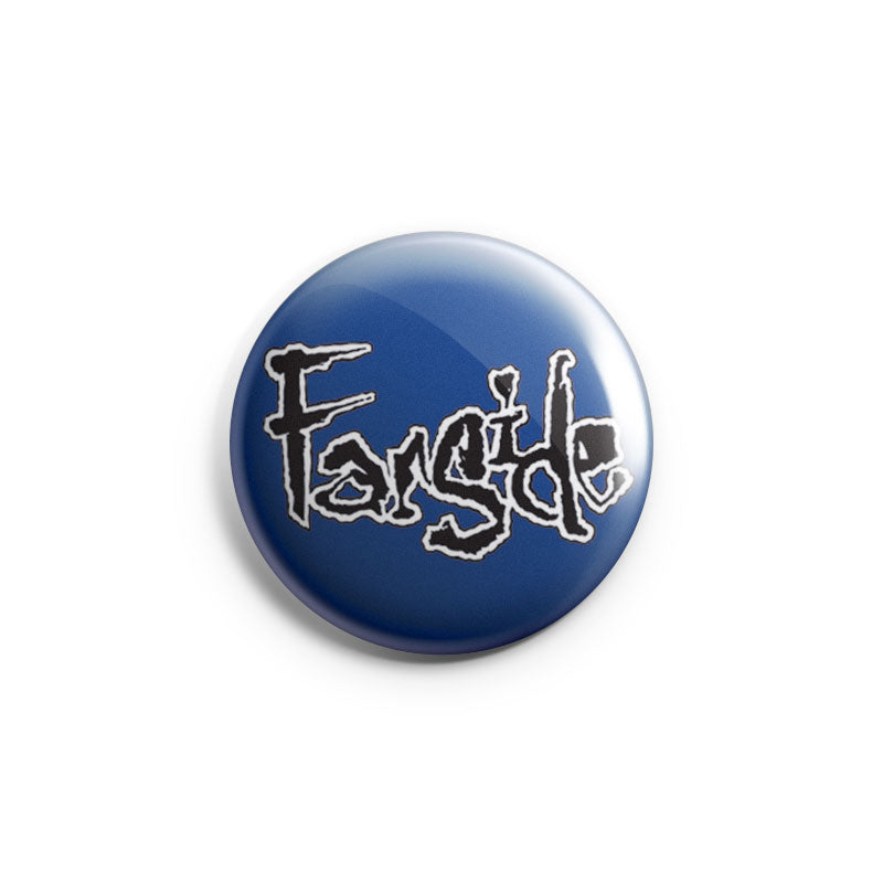Farside "Logo (Black On Blue)" - Button