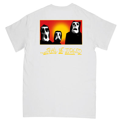 Burn "Shall Be Judged (White)" - T-Shirt Back
