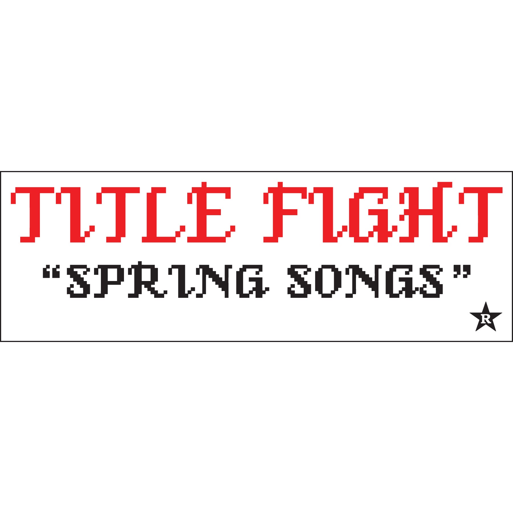 REVST154 Title Fight "Spring Songs" - Sticker