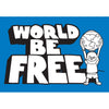 World Be Free "Logo" - Sticker