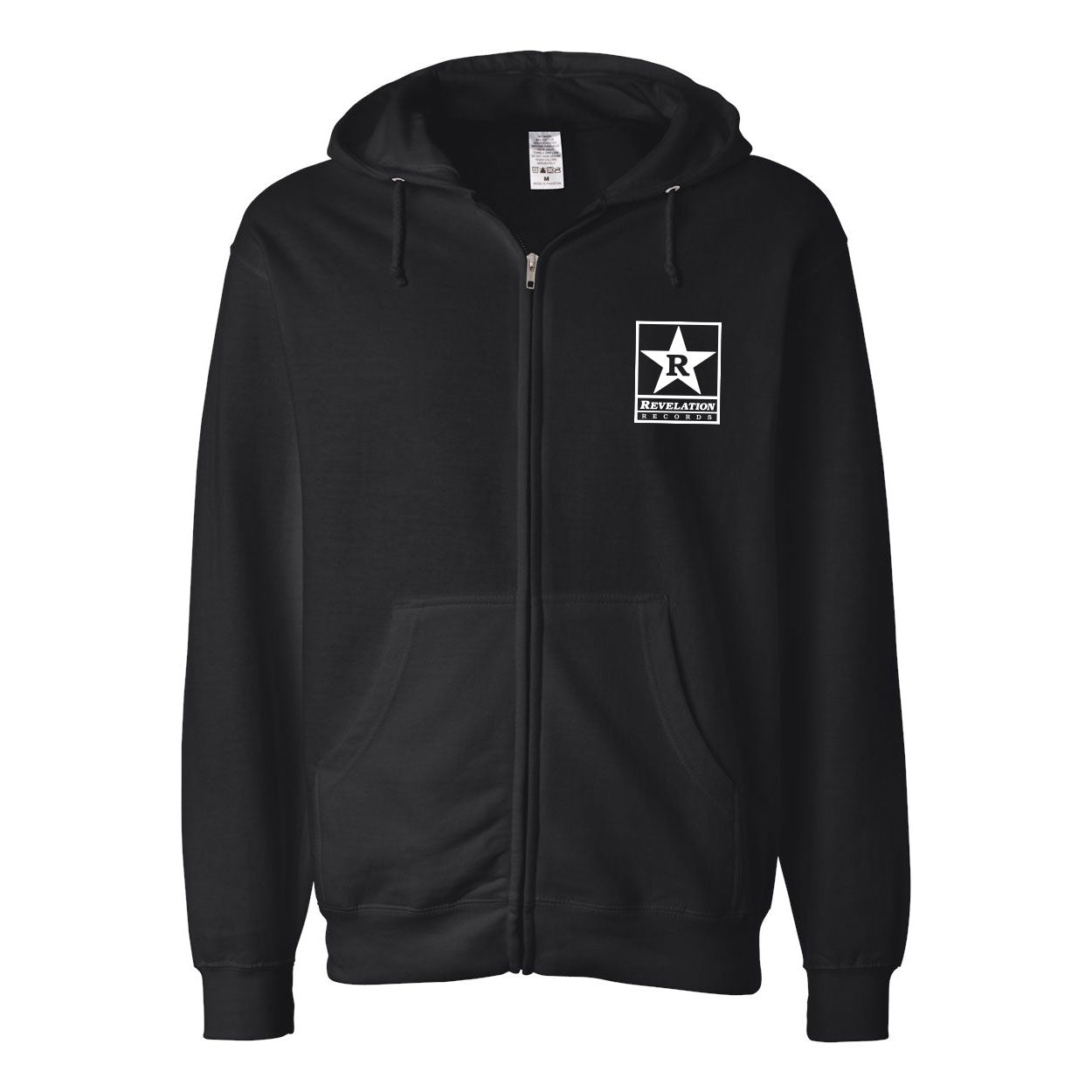 Revelation Records "Logo (Black)" - Zipper Hooded Sweatshirt