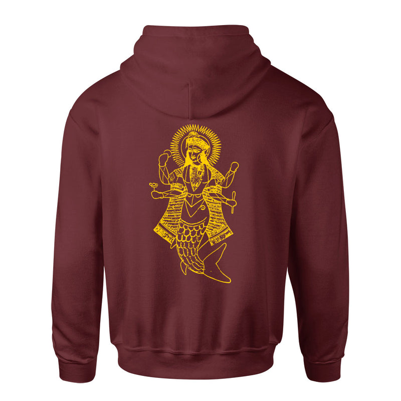 Shelter "Matsya (Maroon)" - Hooded Sweatshirt