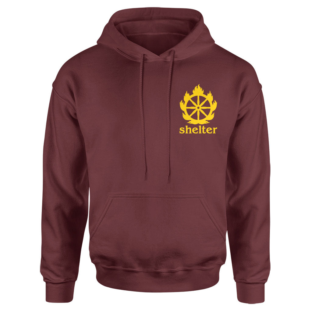 Shelter "Matsya (Maroon)" - Hooded Sweatshirt