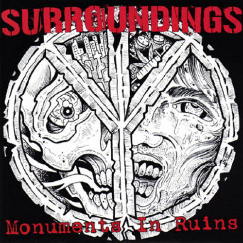 OCR027-1 Surroundings "Monuments In Ruins" 7" Album Artwork