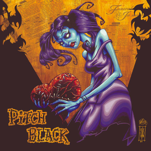 REV113 Pitch Black "s/t" LP/CD Album Artwork