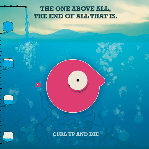 REV126-2 Curl Up And Die "The One Above All, The End Of All That Is" CD Album Artwork